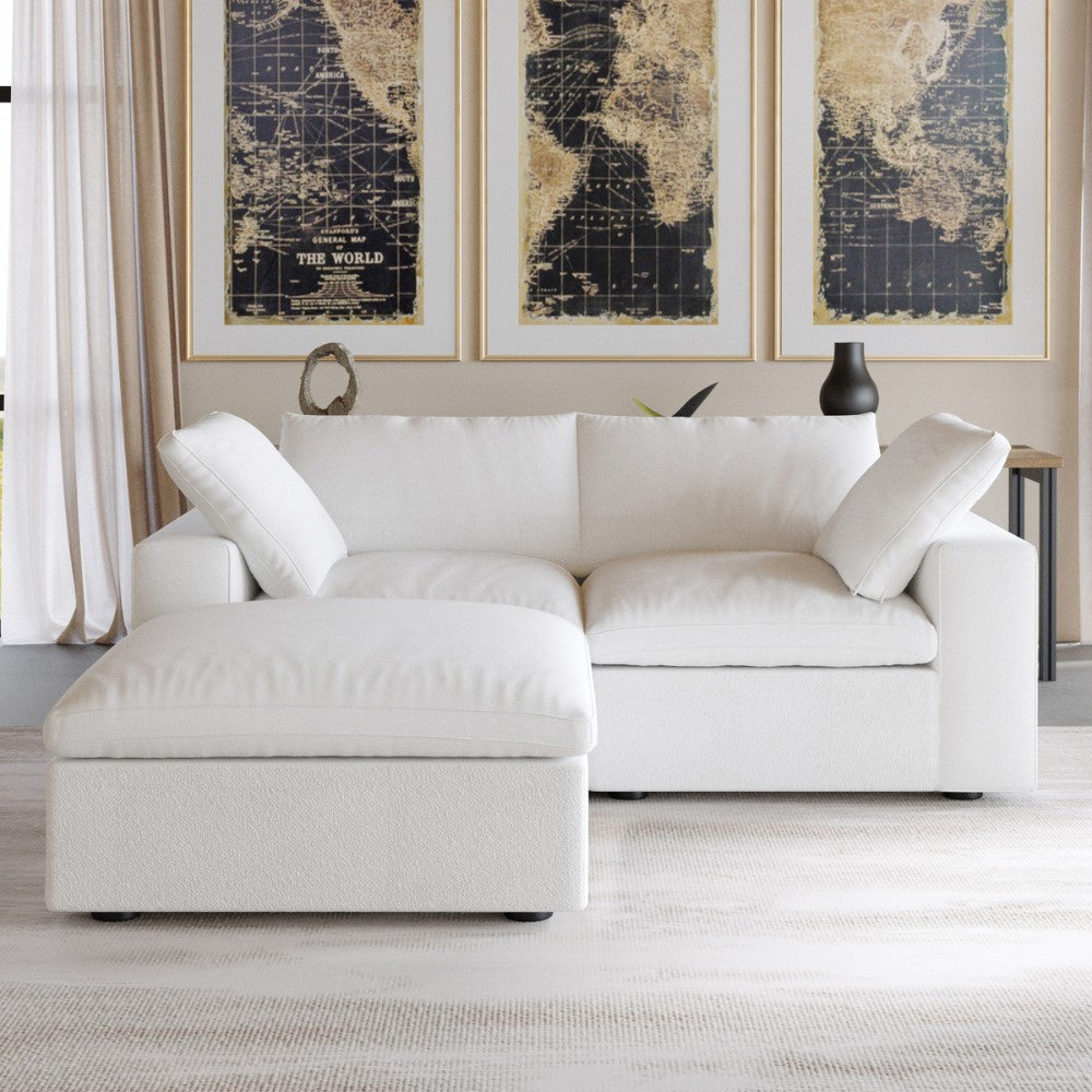 Solace Modular Boucle Sofa (White)