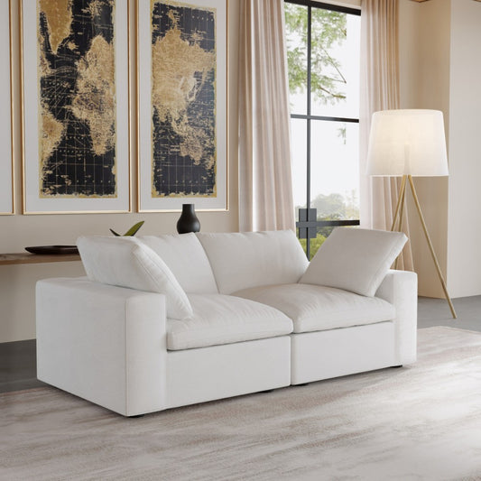 Solace Modular Boucle Sofa (White)