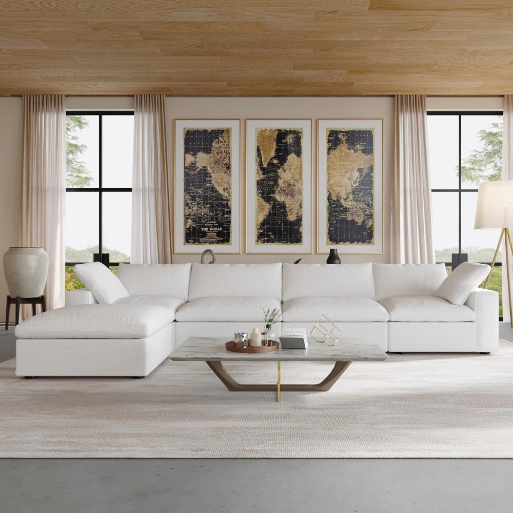 Solace Modular Boucle Sofa (White)