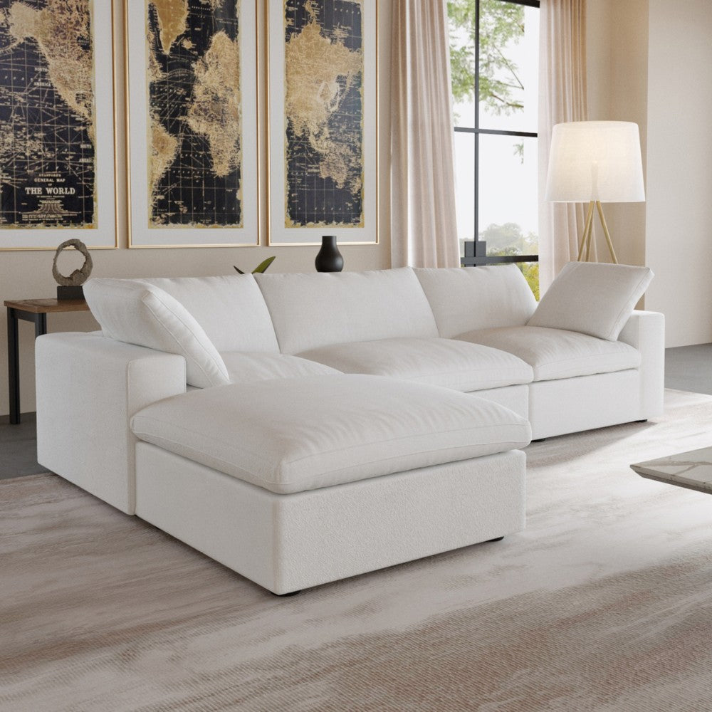 Solace Modular Boucle Sofa (White)
