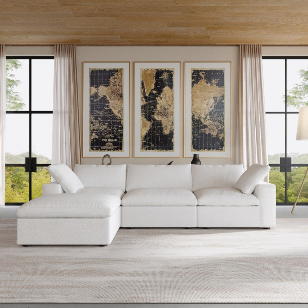 Solace Modular Boucle Sofa (White)