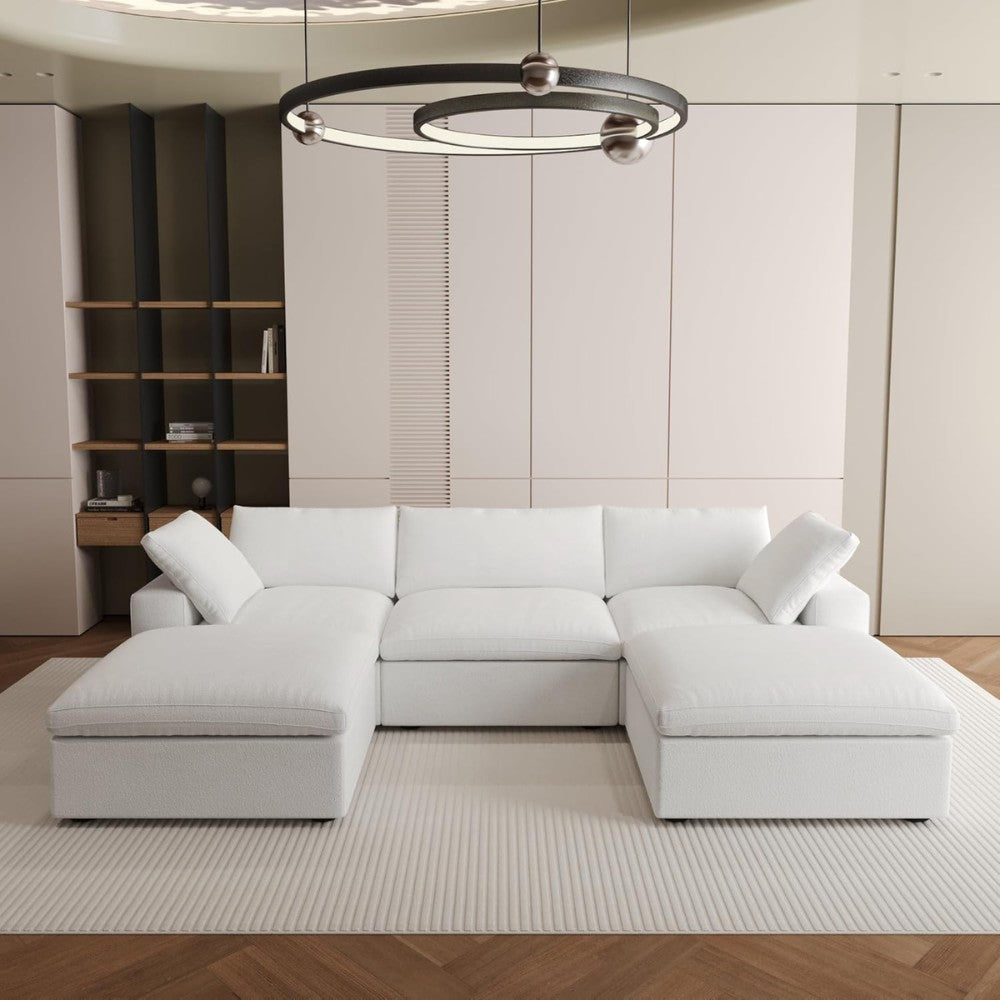 Solace Modular Boucle Sofa (White)