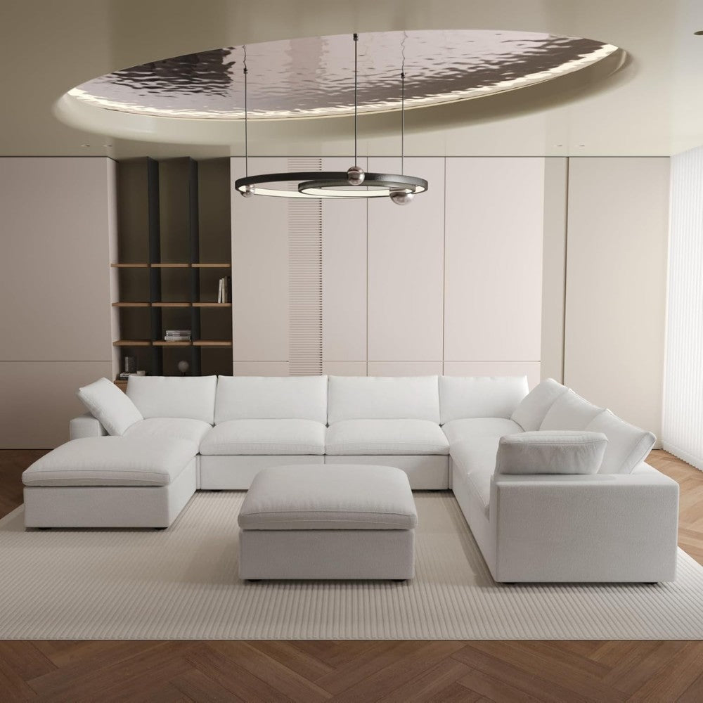 Solace Modular Boucle Sofa (White)