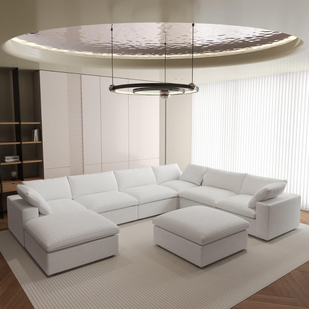 Solace Modular Boucle Sofa (White)