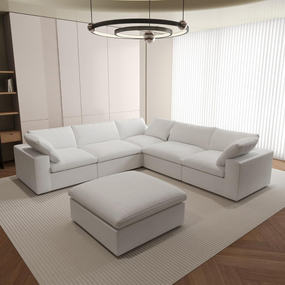 Solace Modular Boucle Sofa (White)