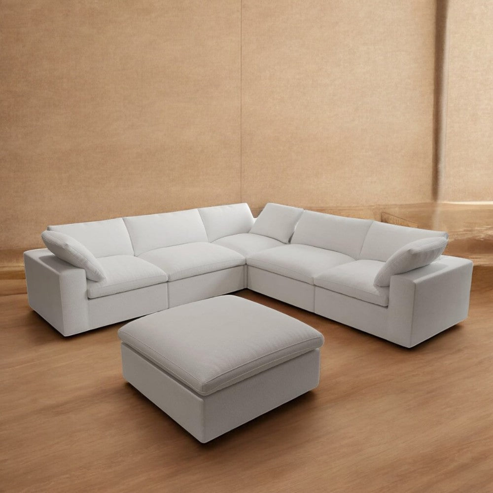 Solace Modular Boucle Sofa (White)