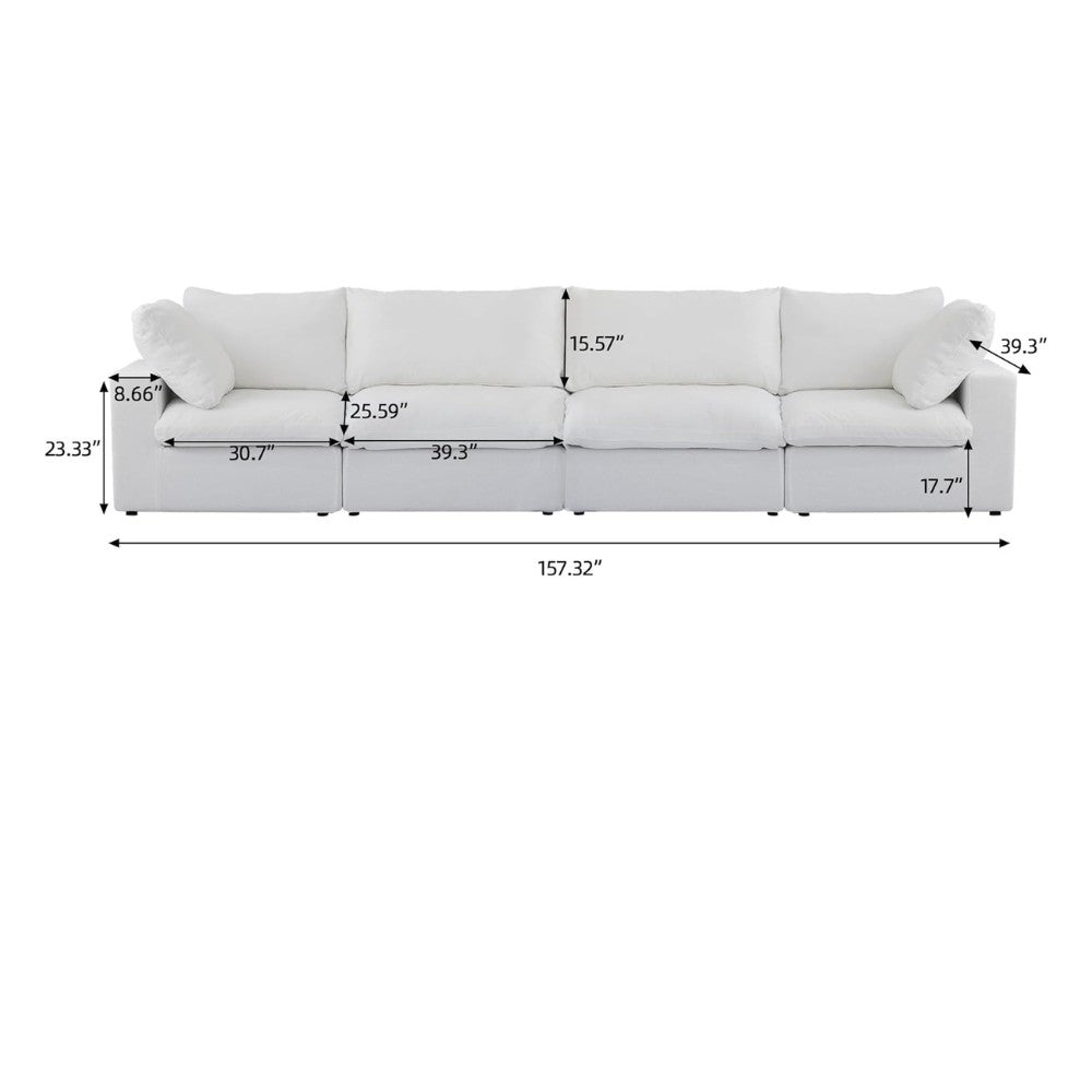 Solace Modular Boucle Sofa (White)
