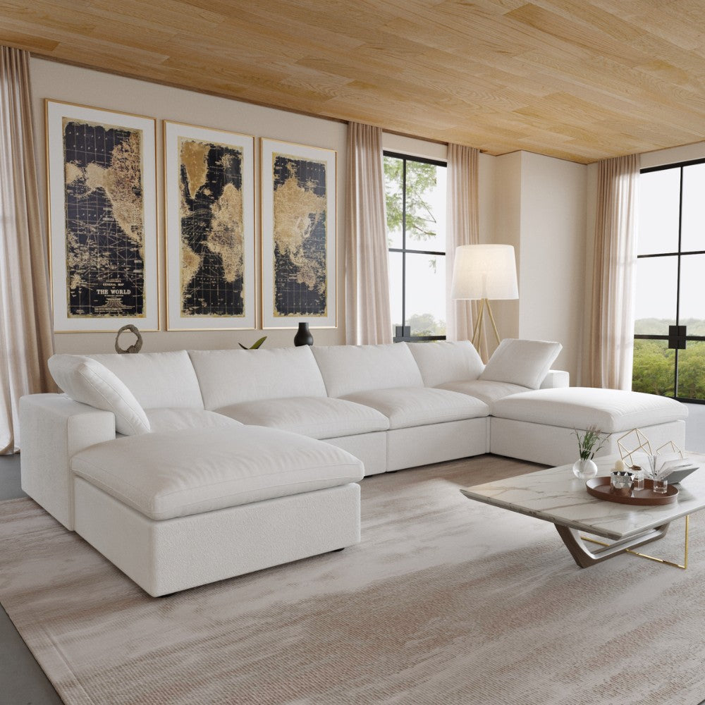 Solace Modular Boucle Sofa (White)