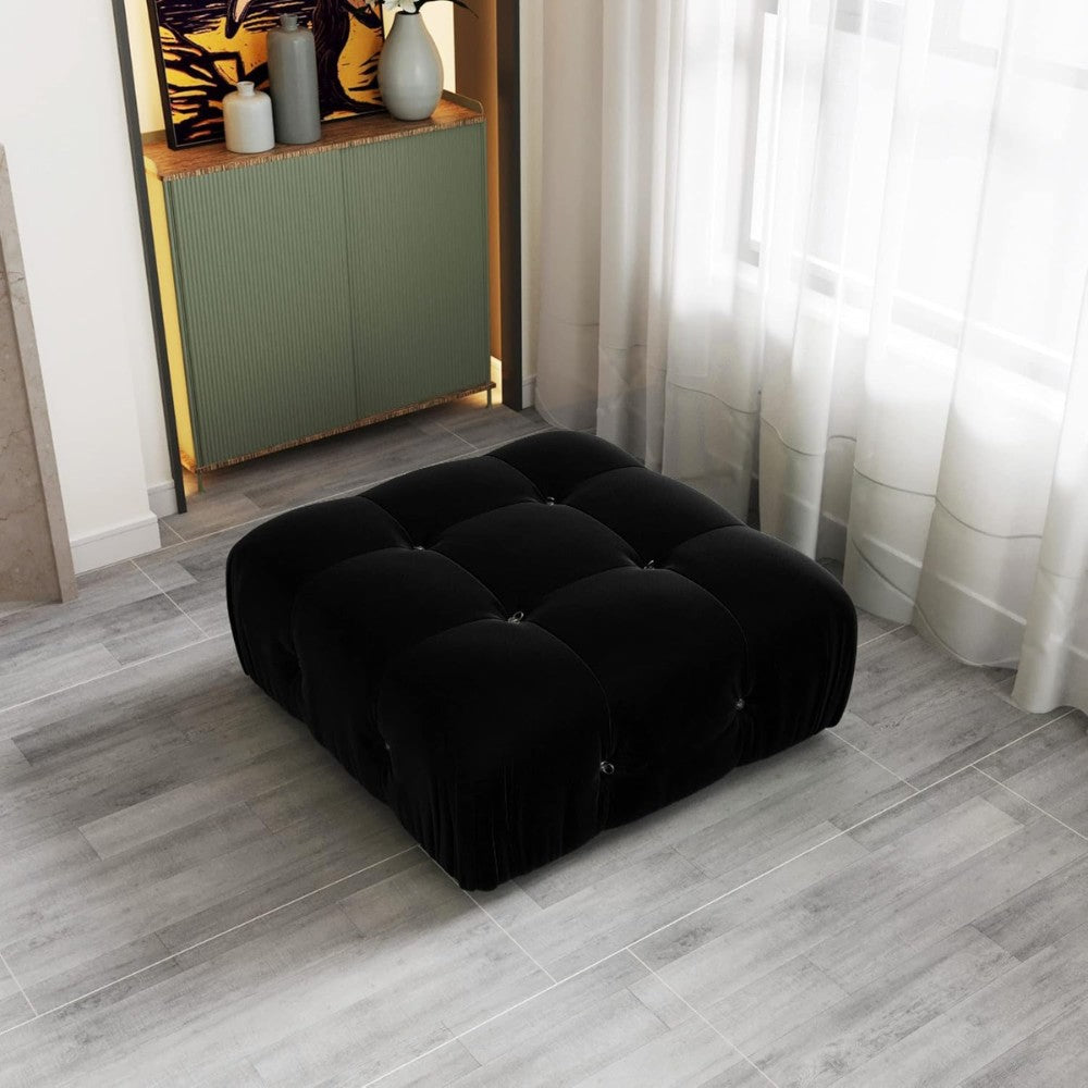 Takumi Velvet Modular Sofa (Black)