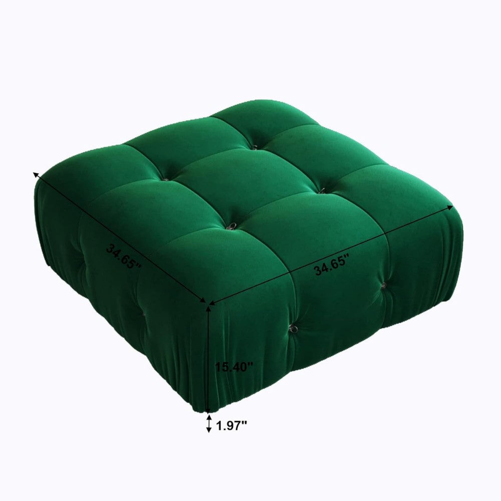 Takumi Velvet Modular Sofa (Green)