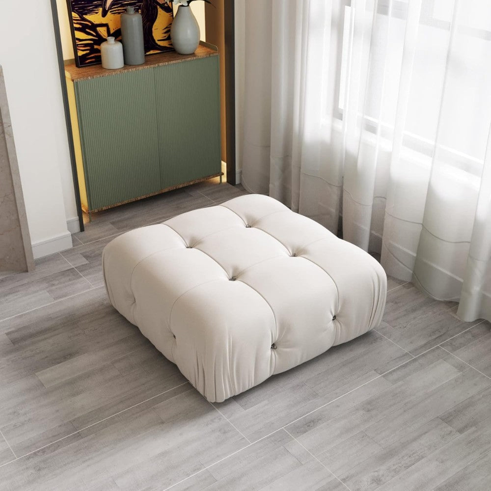Takumi Velvet Modular Sofa (Beige)